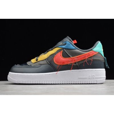 Nike Air Force 1 Low Koyu Gri / Kırmızı Kaykay Ayakkabı Türkiye - AFGT35FE